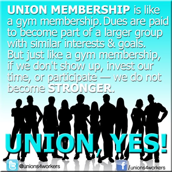 Union Membership message